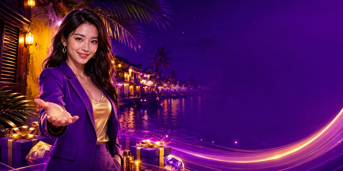 Ánh đèn neon lung linh tại khu phố đêm Hội An gợi liên tưởng đến các voucher ưu đãi hấp dẫn